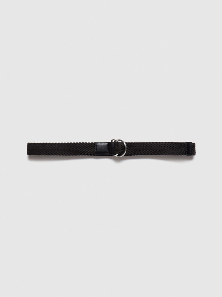 Ribbon belt - men's belts - Black | Sisley image number 1